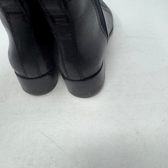 Madewell The Carina Boot Black Leather Chelsea Ankle Boots Pull-On Size 7.5 - Picture 11 of 14